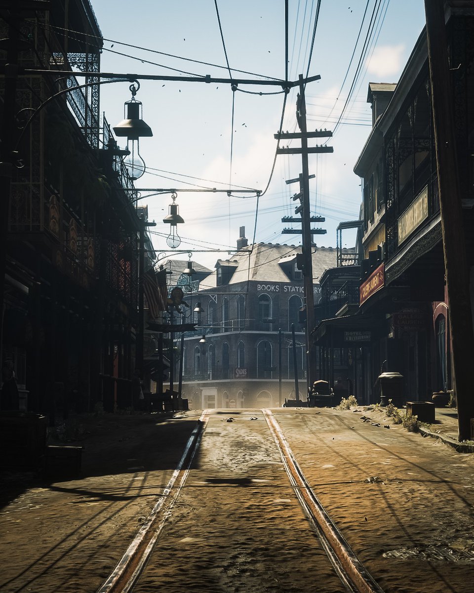 AfterFramePhoto's tweet image. Saint Denis · Vol. I (6/17)

“Streets stretch awake beneath tangled lines.”

#VirtualPhotography #GamePhotography