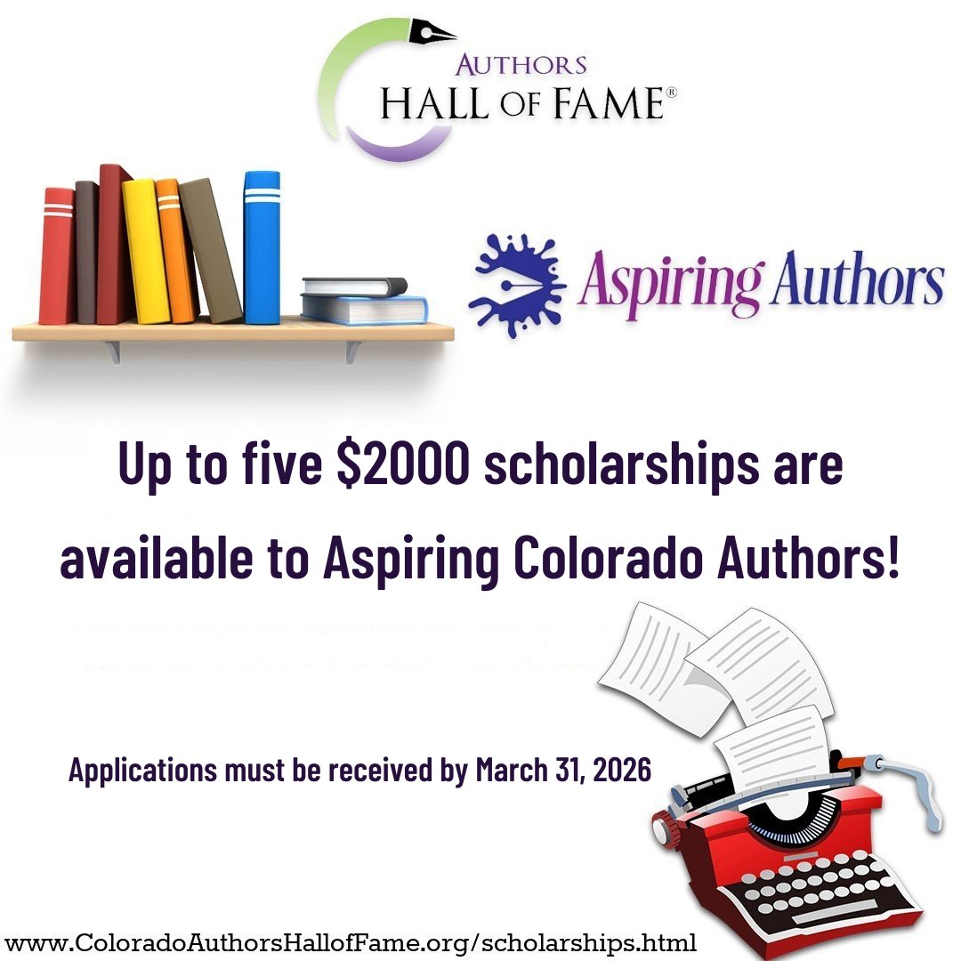 Hey writers in #Colorado. If you are an unpublished author, apply now for the Aspiring Authors Scholarships. 5 will be awarded via <a href="/COGreatAuthors/">Colorado Great Authors</a>.

Details: bit.ly/AuthorScholars…
#writingcommunity <a href="/Colorado/">Visit Colorado</a> #amwriting #selfpublishing #authors