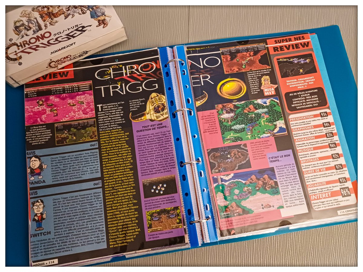 MisterKyleHyde's tweet photo. ❣️ Rétrotest du dimanche ❣️ #chronotrigger #squaresoft #superfamicom #test #consoleplus #rpg #partofmylife https://t.co/HoElsGMiuv