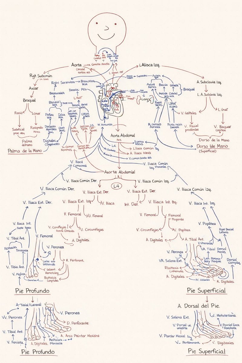 farmacotips's tweet image. No se quien necesite aprender el sistema circulatorio arterial y venoso,

pero está infografia es todo lo que debes saber: