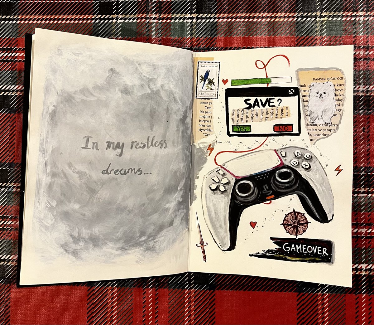 Olması gerekeni yapıp sayfayı tamamladım😅 defterimde olması gereken en önemli anı, sayfa olarak yerini aldı. 🥳