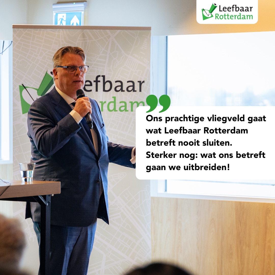 Linkse partijen zien ze vliegen. Wat hun betreft verdwijnt Vliegveld Zestienhoven van de aardbodem. Leefbaar is helder: Zestienhoven moet blijven!