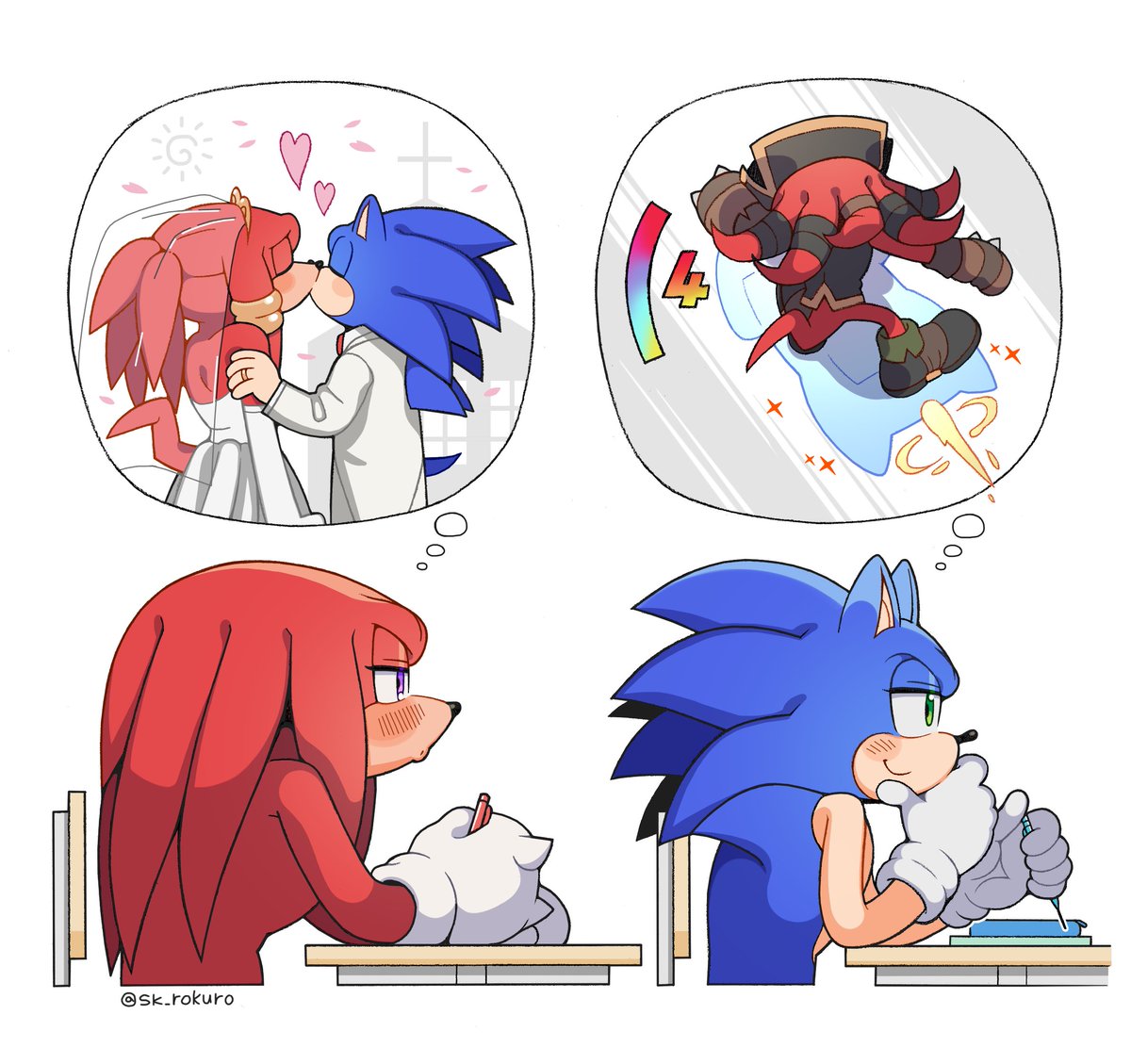 sk_rokuro's tweet image. 💒or🏎️ #sonknux