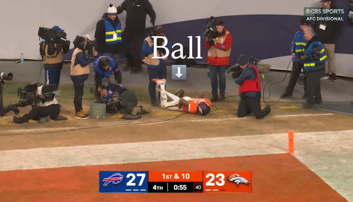 I am hearing alot of the term 

"Surviving the ground"

Did Marvin Mims Jr surviving the ground on this catch that was ruled a Touchdown? 

RIGHT ANSWERS ONLY!

<a href="/NFL/">NFL</a>
<a href="/GeneSteratore/">Gene Steratore</a> 
<a href="/ShannonSharpe/">shannon sharpe</a>