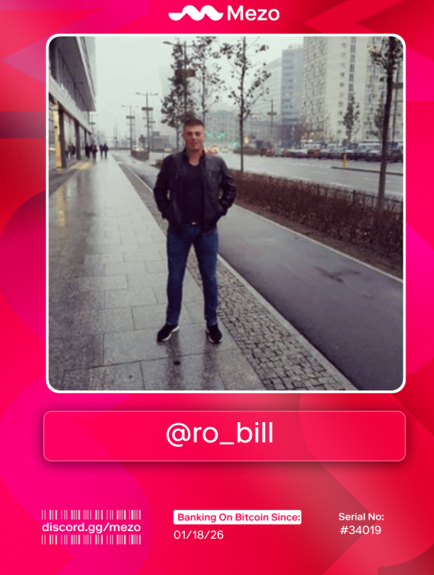 RomanBilchenko's tweet photo. I bank on myself.

I bank on Bitcoin.

So I claimed my @MezoNetwork Bankcard.

head to #bankcard channel 👉 https://t.co/aCIxREoO7F https://t.co/k4vOsRkSAl
