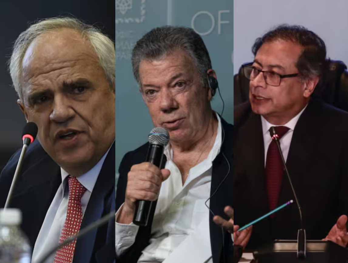 “Fue a mis espaldas”
“Me acabo de enterar”
“Yo no lo crié”…
perversos mitómanos aliados de narcos y comunistas. 
Le vendieron el alma al diablo para llegar al poder. 

¡Cuanto daño le han hecho a Colombia! 🇨🇴