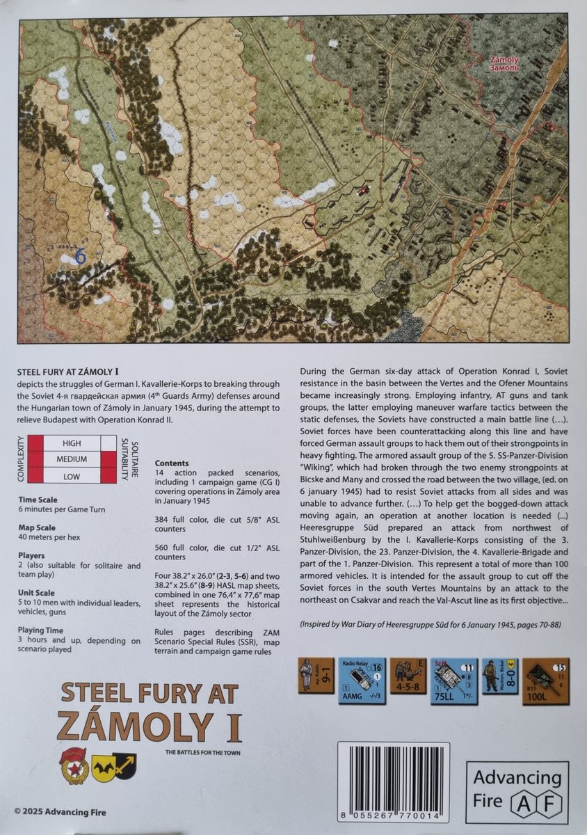 3945km's tweet image. Dernière présentation en ligne : Steel Fury at Zámoly I
À découvrir ici 👉 3945km.com/2026/01/18/ste…
#ASL #AdvancedSquadLeader #3945km #HistoireMilitaire #MilitaryHistory #SecondeGuerreMondiale #WW2 #wargames #AdvancingFire @prevot33