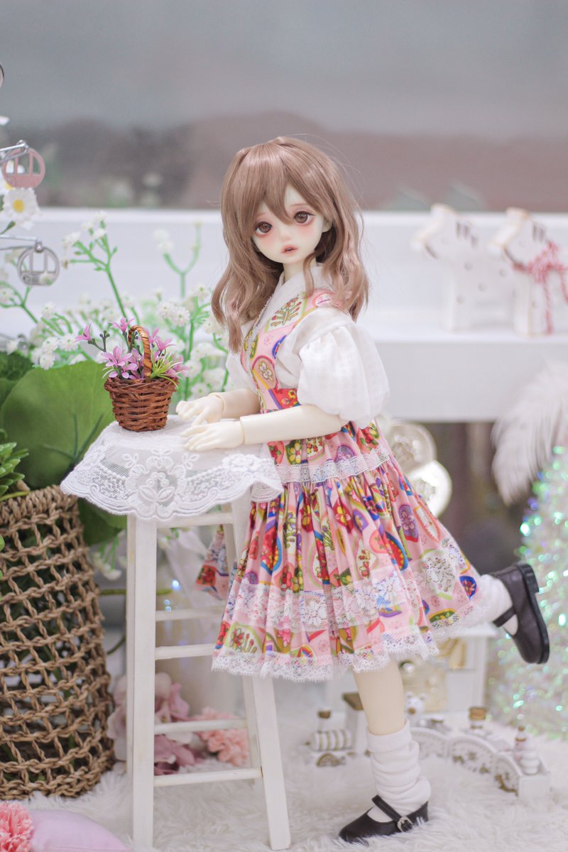 데이드림 그레이스. 다람이.
<a href="/Dressmaker_M/">Dressmaker🧵</a> 한복원피스 입히고..♡