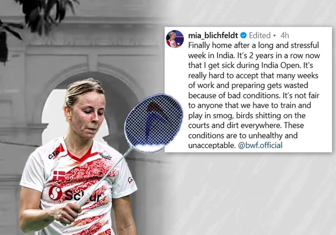 mr_vivek082's tweet photo. India shamed: Mia Blichfeldt chose to pay a fine of Rs 45 lakh instead of coming to Delhi #miablichfeldt https://t.co/rRk1HzgRMM