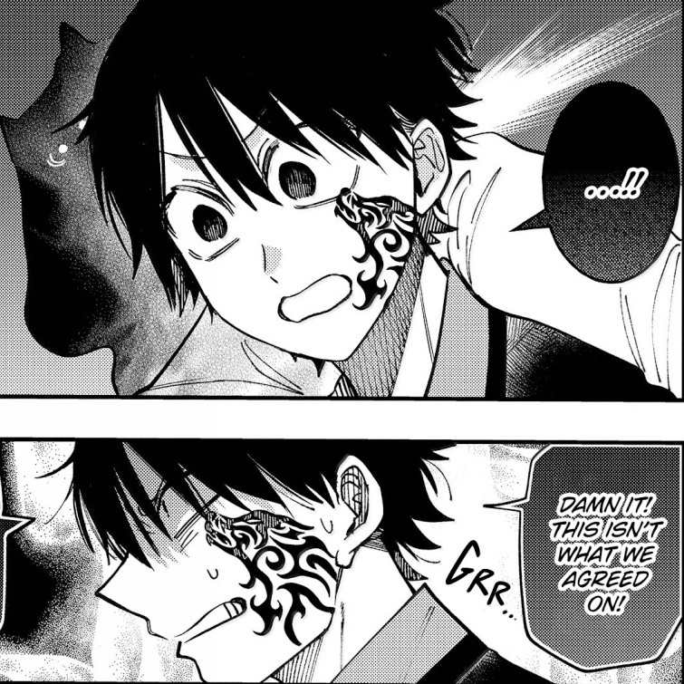 i actually kind of like it when osaki possesses mame cuz we get to see this kind of expression on his face. bro has so much potential