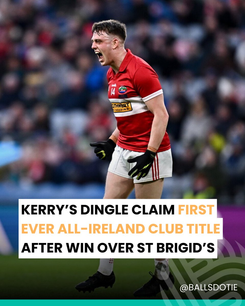 DINGLE HAVE DONE IT! 🏆

The Kerry champions have downed Roscommon kingpins St Brigid's with the last kick of extra-time to win their first ever All-Ireland club title 🤯