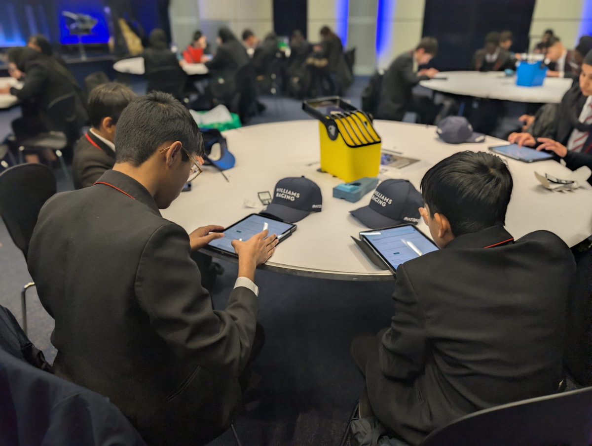 LaisterdykeLA's tweet photo. Year 9 students went to a Formula 1 STEM experience in Oxford. Students explored how mathematics underpins Formula 1 through data analysis, speed, ratios, and optimisation during a museum tour, an eSports simulator experience, and a hands-on STEM workshop #Formula1 https://t.co/jVS53E86Tq