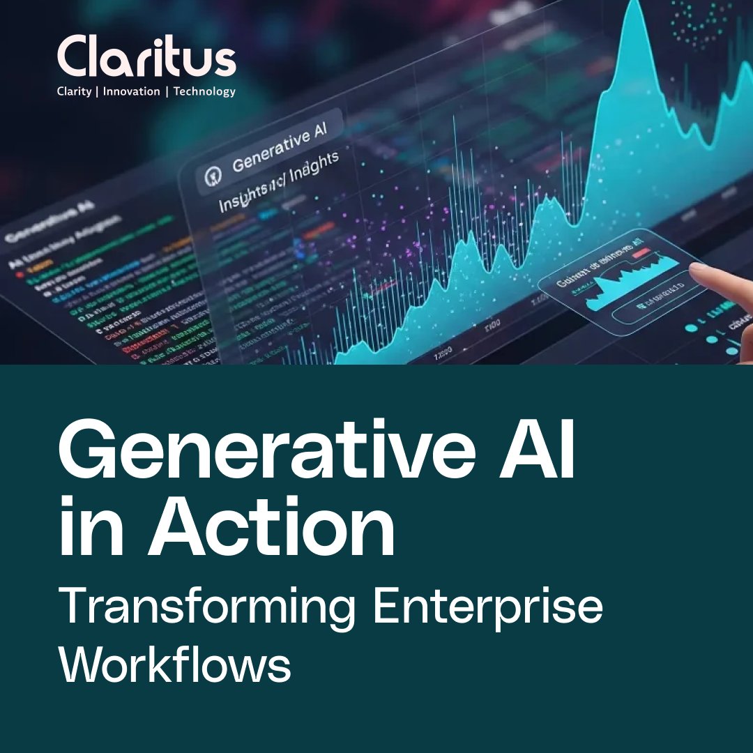 Generative AI = real business impact. Faster decisions, lower costs, better outcomes.

Claritus makes AI adoption practical and measurable.

Contact Us: claritusconsulting.com/solutions/digi…

#GenerativeAI #DigitalTransformation #ClaritusConsulting