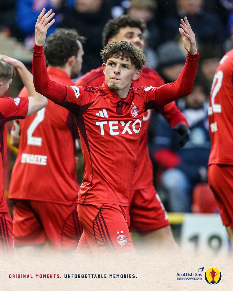 Scottish Gas Scottish Cup 2025-2026
(Copa da Escócia)

16 avos de Final - 4ª Rodada

Dia 18/01

Milne marcou o GOL da vitória do Aberdeen que o classificou para a próxima fase da Copa da Escócia 

Aberdeen  1 - 0  Raith Rovers
   
🏟️: Pittodrie Stadium, em Aberdeen

#ScottishCup