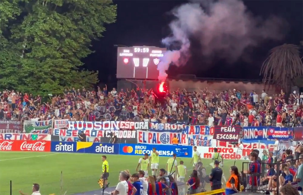 La Gloriosa Butteler - San Lorenzo ayer en Uruguay para el amistoso vs Cerro Porteño