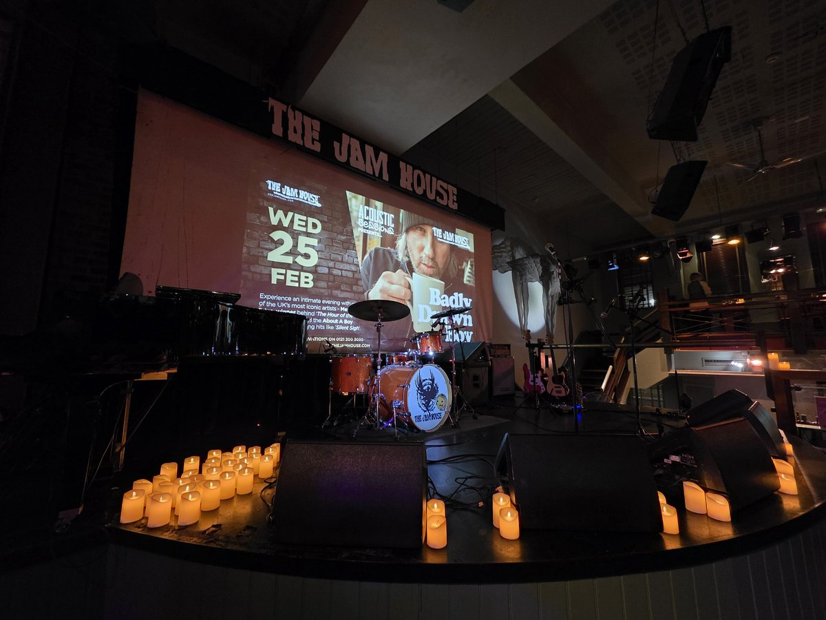 My view for tonight's Jazz show