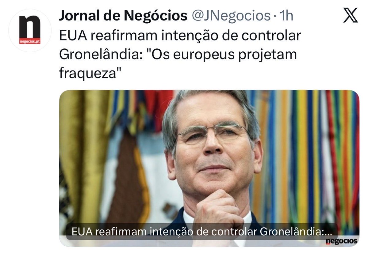 🎙️O PREDADOR AMERICANO dificilmente cederá na sua intenção de reformular a sua presença na Gronelândia. Na política internacional não existem aliados, apenas interesses. Esquecemo-nos disso.