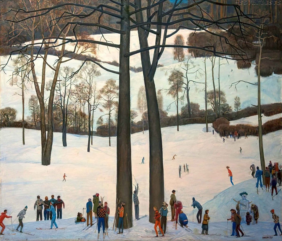 Анатолий Никич-Криличевский (1918–1994)
«Зимние радости»
Холст, масло. 148х172 см. 1979 г.
Государственный музейно-выставочный центр «РОСИЗО»