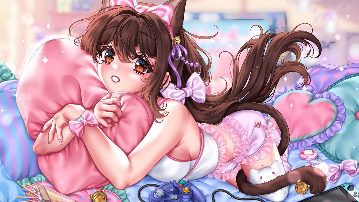 Lazy Days 💜🎮

We all need some days to just stay home and play games all day!

Detailed work for <a href="/KikiAsakuraIdol/">Kiki Asakura | VTuber</a> 🩷

RT &amp; likes are extremely appreciated and helps me out a ton 🥺💕