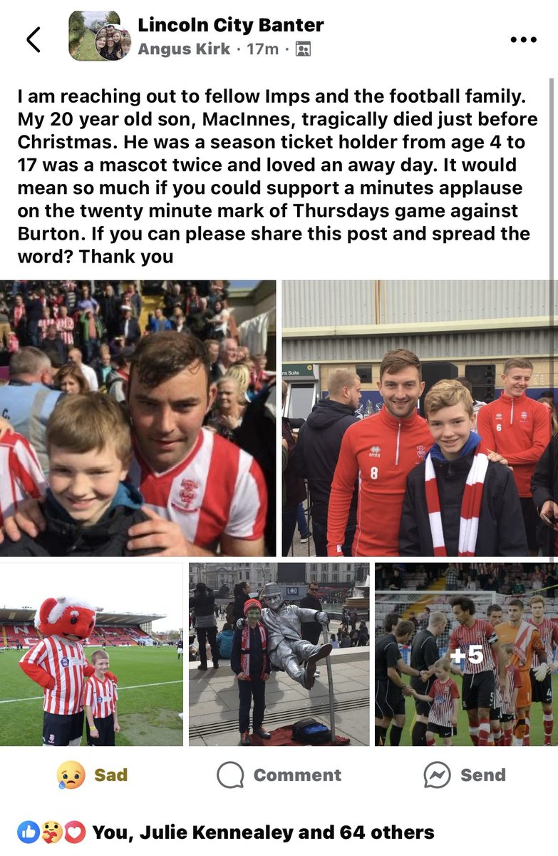 lincslass86's tweet image. Had permission to screen shot &amp;amp; share on Twitter (X) aswell. I’m sure it’s something we can all try get behind for the family under such tragic circumstances 🥺 Can we all retweet &amp;amp; spread the word a little. #WeAreImps #Uti @LCFC617Squadron maybe a rt too please ❤️🤍