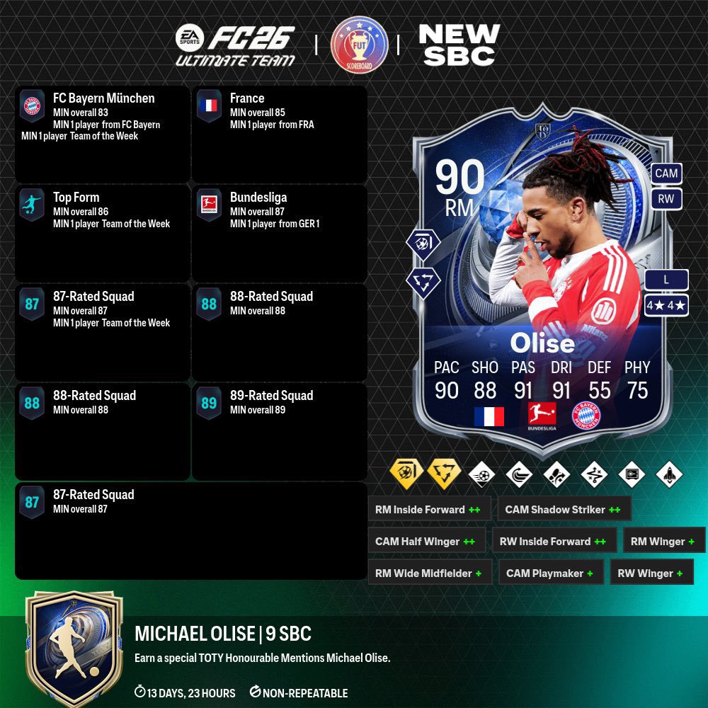 FifaUtPosting's tweet image. Lo nuevo de hoy!
- TOTY MCs en sobres 
- nueva evo
- olise sbc
- evento en vivo 2
#FC26 #EAFC26