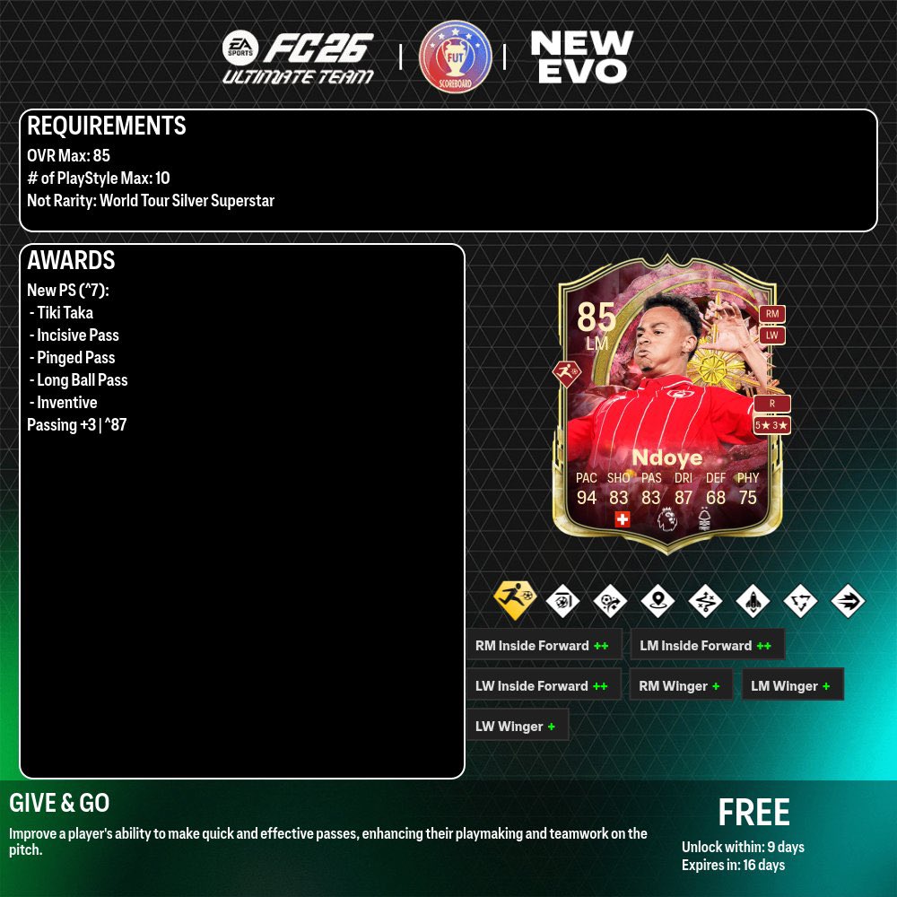 FifaUtPosting's tweet image. Lo nuevo de hoy!
- TOTY MCs en sobres 
- nueva evo
- olise sbc
- evento en vivo 2
#FC26 #EAFC26