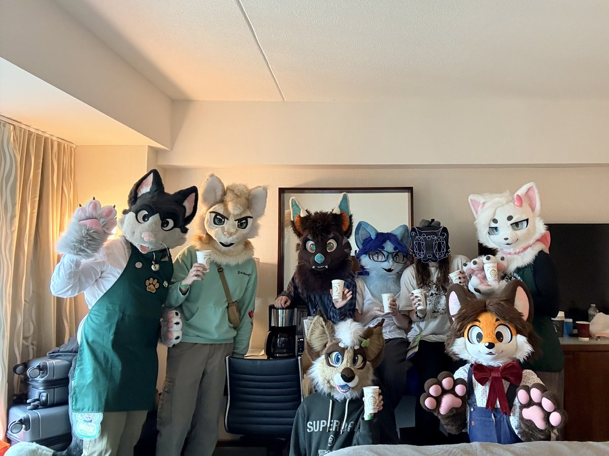 Cat cafe party at ANE was successful no cups were knocked over!