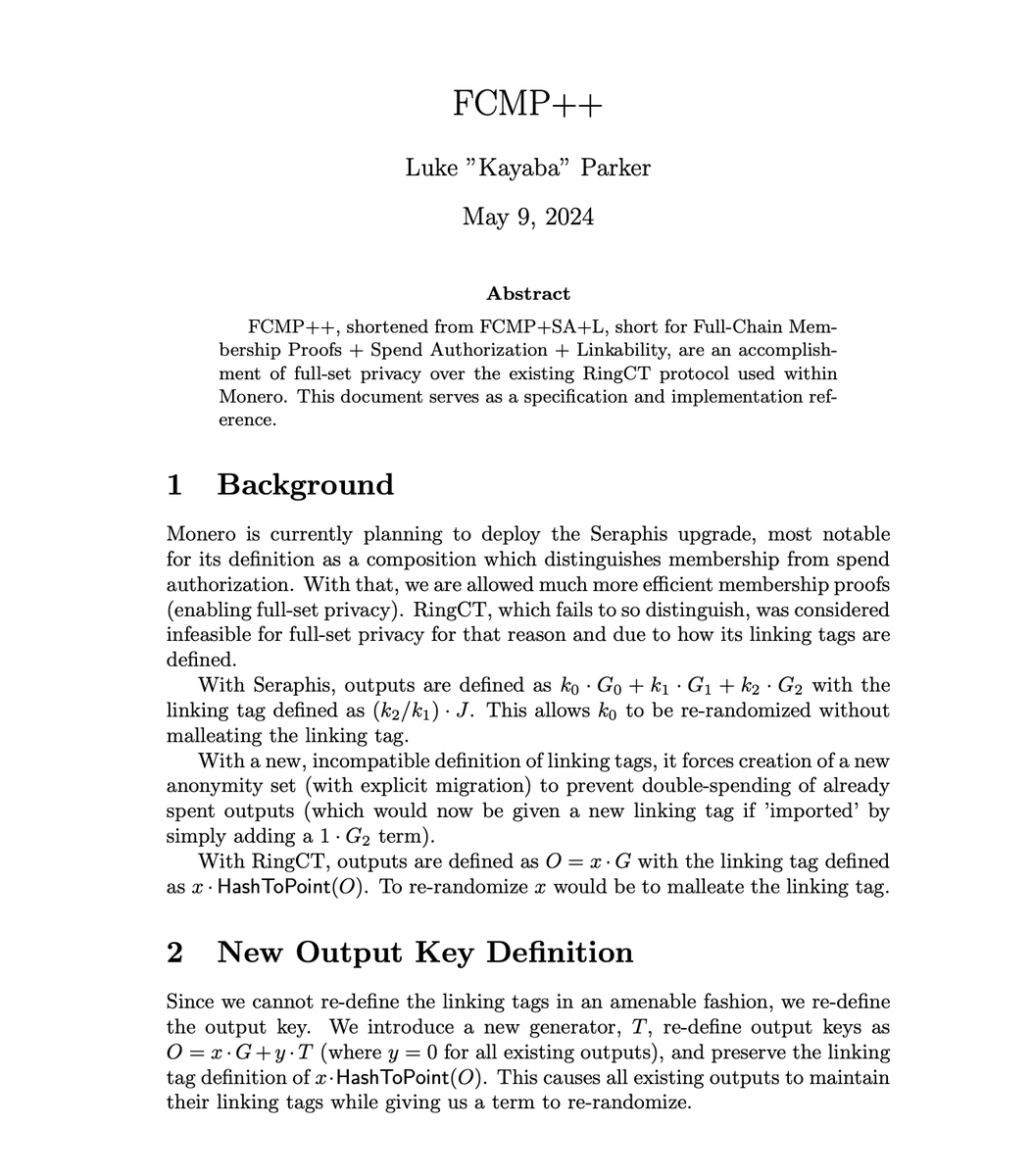 babysolo_'s tweet photo. Monero’s most critical evolution yet.
Quantum-safe, 16 decoys to 150 million, ...

The era of FCMP++ will be absolute.

Statistical EAE attacks are dead.
Chain analysis is mathematically impossible.

Sovereignty belongs to $XMR.