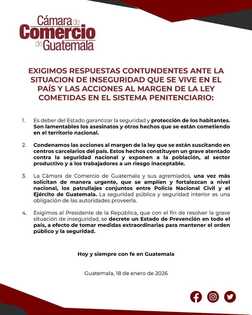Cámara de Comercio de Guatemala tweet media