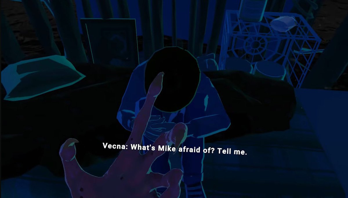 nicknelscns's tweet image. the north remembers that vecna was trying to find out what mike was afraid of in the vr game and it wasn’t losing el…