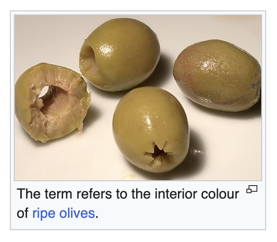 typeclonghouse's tweet image. I just learned when people say "olive skin" they mean the inside of ripe olives