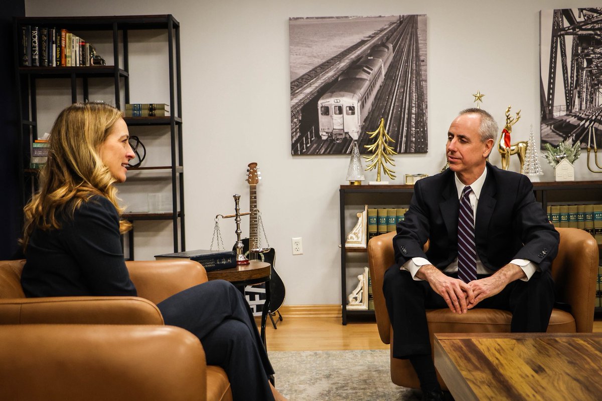 MikieSherrill's tweet photo. Yesterday, I was excited to announce Aaron Binder as my nominee to lead the Department of Treasury. Aaron has served New Jersey for years including currently as Deputy Treasurer and previously as Budget Director for the Assembly Budget Committee, and we will be well served by this expertise.   We especially need an experienced leader in the Treasury as we continue to face the financial chaos coming out of Trump’s Washington.   Together, we will make sure New Jerseyans’ tax dollars are being spent wisely, continue to fully fund our pension system, and work to invest in the programs that New Jersey families rely on every single day.   I could not be more excited to welcome Aaron to the team!