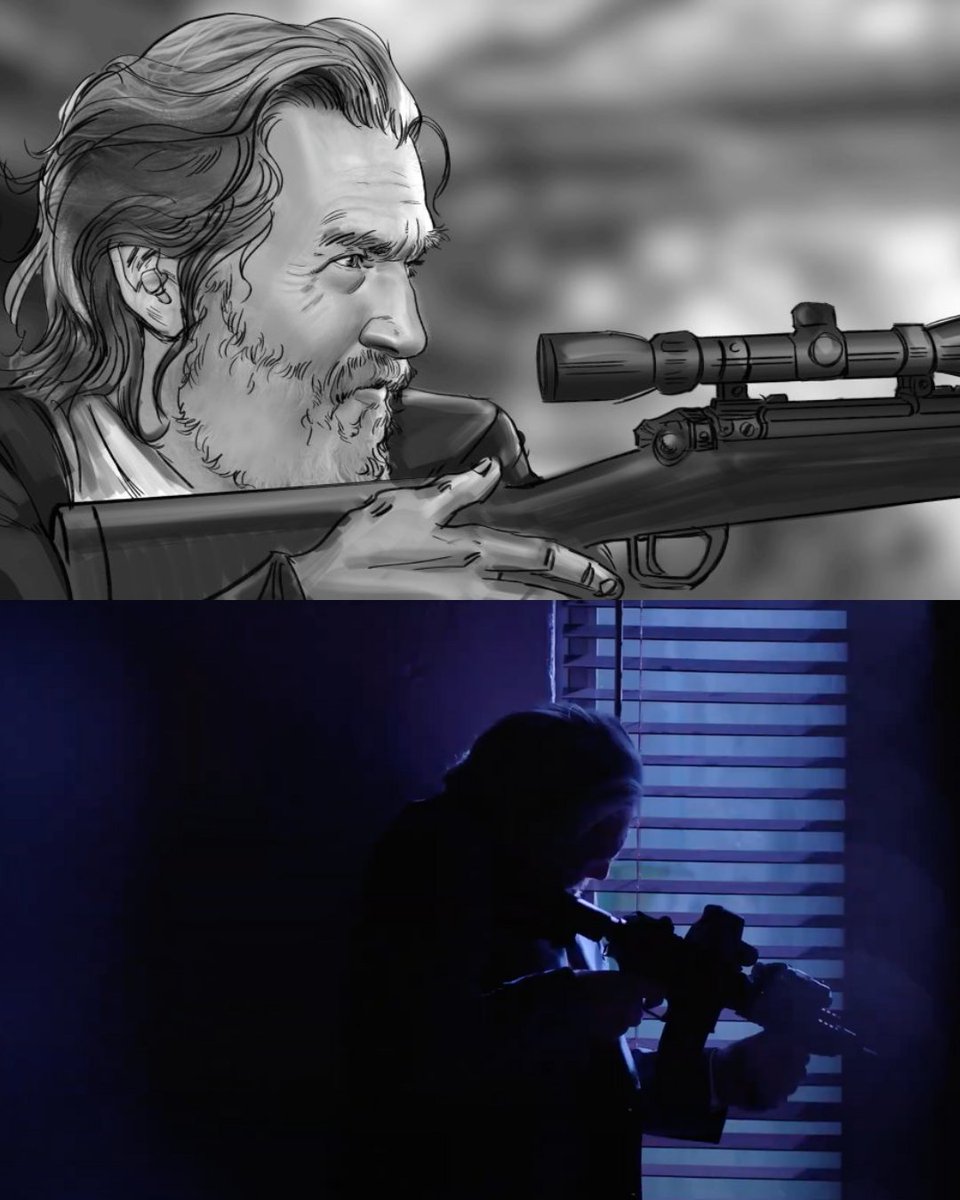 FamousFrames's tweet image. Famous Frames artist Jingjing Cao created these storyboards for the teaser trailer of The Old Man, the FX drama thriller that follows Dan Chase, a former CIA operative.