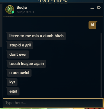 Mia_kitten_'s tweet photo. @drewlevin A guy added me after the game to type this to me I have no idea how to report them its not the first time someone has attacked me like that after a game??? https://t.co/qiDHmsP3G8