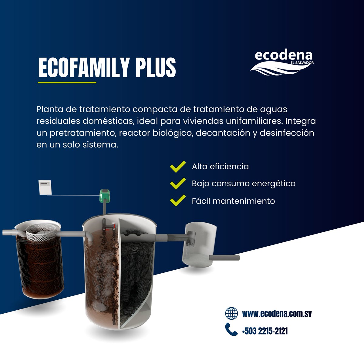 ecodenasv's tweet image. 💧 Ecofamily Plus – La solución inteligente para tu hogar 💧

✔ Alta eficiencia
✔ Diseño compacto
✔ Ideal para viviendas unifamiliares
🌐ecodena.com.sv | 📧info@ecodena.com.sv | 📲+505 2215-2121

#EcofamilyPlus #Ecodena #TratamientoDeAguas #SolucionesSostenibles