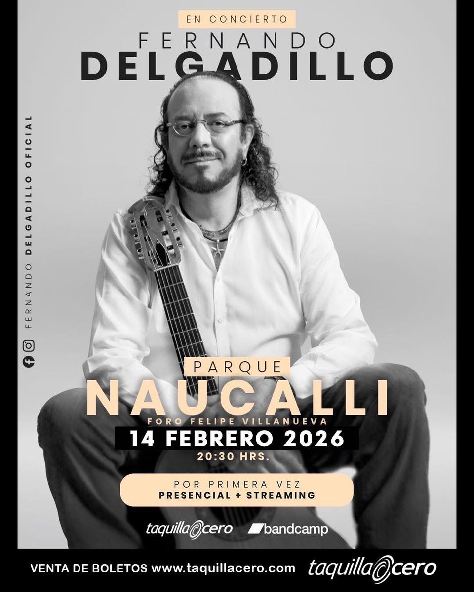 ¡Queridos hermanos se acerca el gran día para volvemos a encontrar!

Vivamos juntos una gran noche de romance y recuerdos este 14 de febrero en el Foro Felipe Villanueva del Parque Naucalli.

Boletos disponibles en taquillacero.com/fernando-delga…