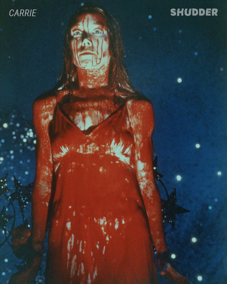 Shudder's tweet image. This year, we’re celebrating 50 years of the iconic prom queen and Sissy Spacek’s devastating performance. 👑

Stream CARRIE on Shudder.