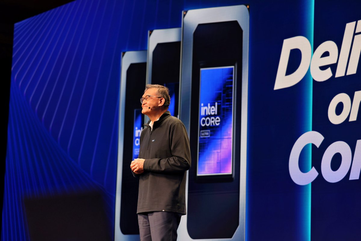 IntelPolicy's tweet photo. "AI is reshaping every workflow, every industry, and every device from cloud to edge. At Intel, our mission is to make that intelligence accessible, efficient, and ubiquitous." - @LipBuTan1 

Watch the #IntelCES keynote replay: https://t.co/V36gSvh2dv https://t.co/cJpqaZloyZ