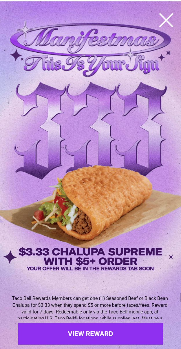 HeyItsCBJ's tweet image. Hey not sure if you know but @tacobell these "deals" are shit.
Your menu was a deal in its own right now you're asking almost $6 for this and won't even just give one away on a BOGO @Wendys you in this too Barely giving $1 off anything now cuz I guess your offers were "too good"