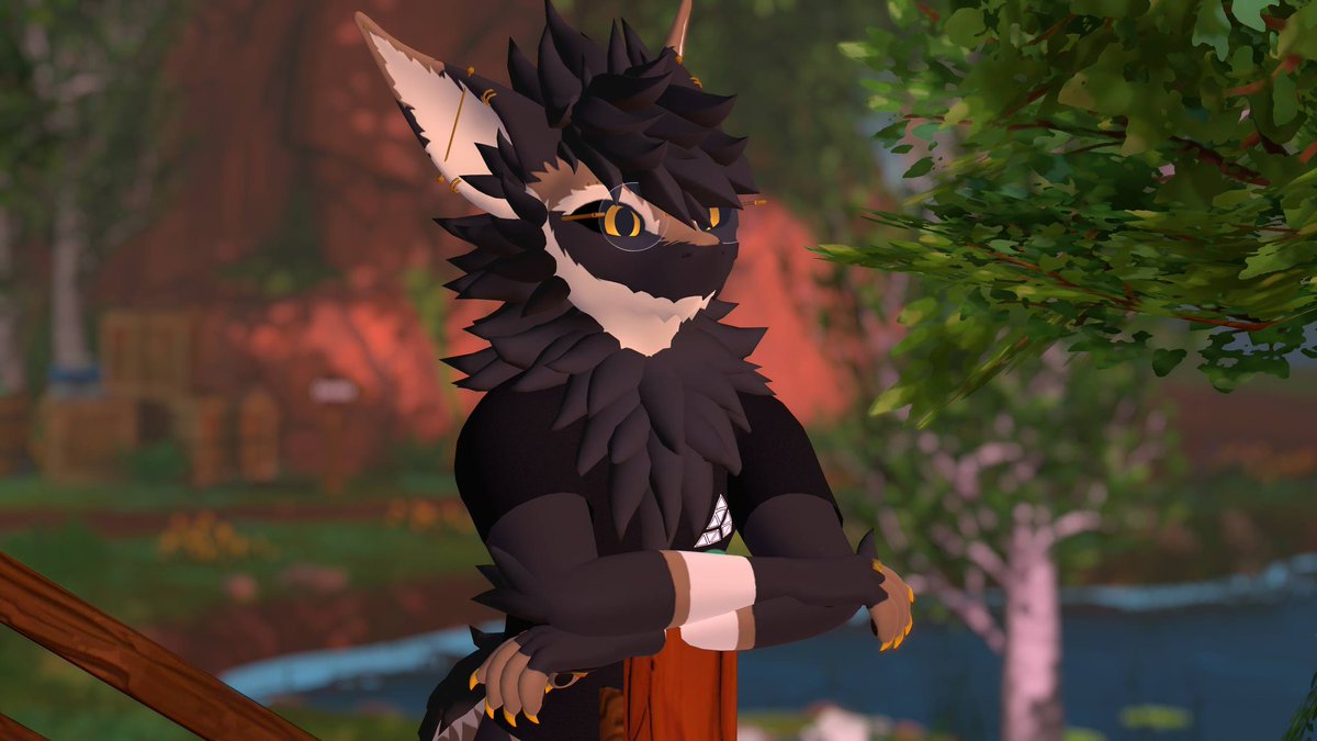 Still thinkin about how extremely proud I am of recreating an avi I really really liked and how well it turned out with shading/lighting conditions in VRchat