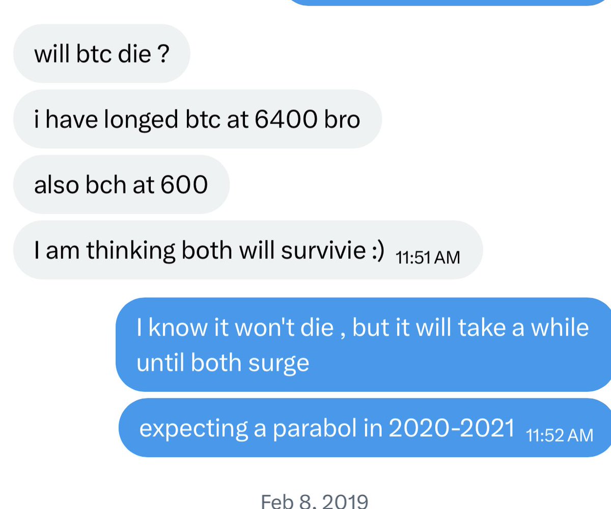 Funny to look at old chats w my followers