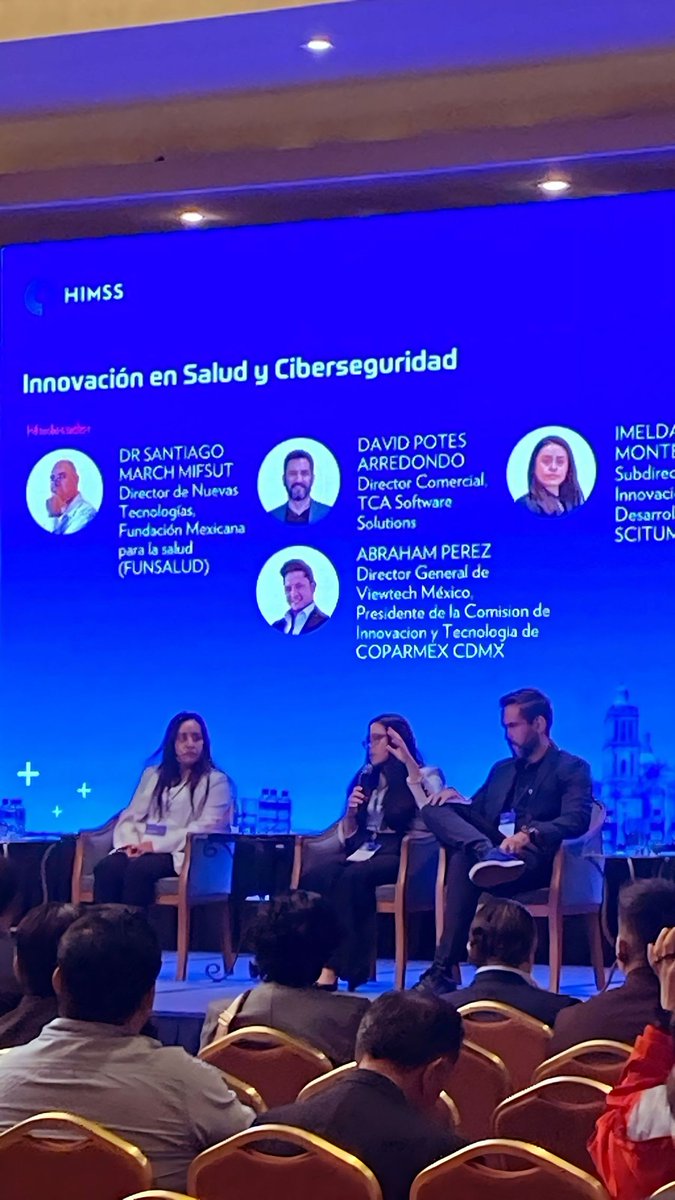 tca_software's tweet photo. Las ideas que transforman al sector salud se generan en espacios de diálogo y colaboración como el #HIMSSMéxico. 

En esta edición, @David_Potes participó como panelista en representación de TCA Software Solutions. https://t.co/woMQBc9L57