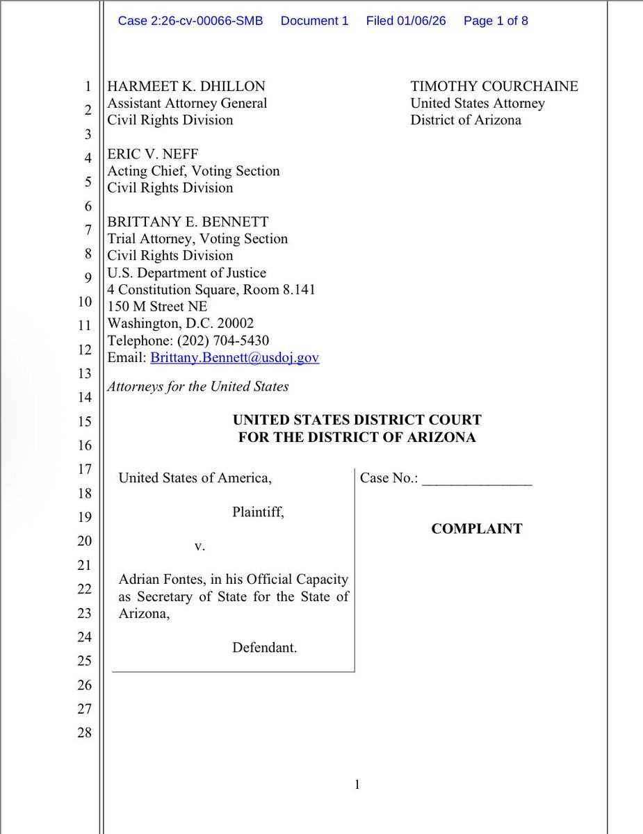 JesusOseteDOJ's tweet image. @AZSecretary didn’t respond!

Oh well! See you in court!