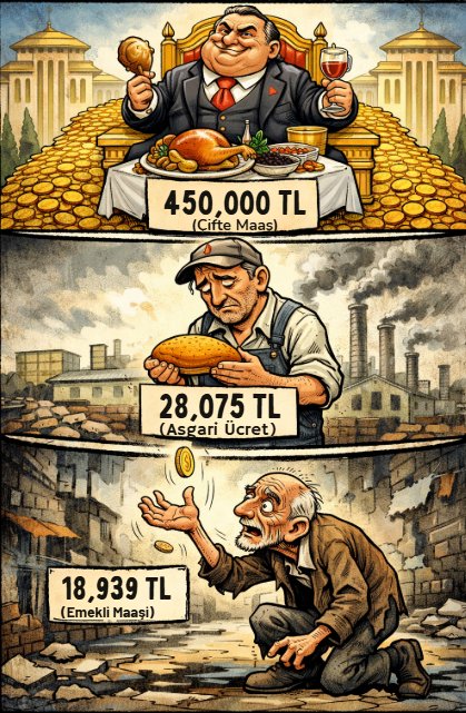 "Sizi önce bir tas çorbaya muhtaç edecekler, sonra bir tas çorba vererek oyunuzu isteyecekler." 1984/G.Orwell

Bu Mu Adalet ?!!
Sene sanki 2026 değilde 1984...!! 

#EmekliMaaşı

#EmekliyiEzeniktidardır