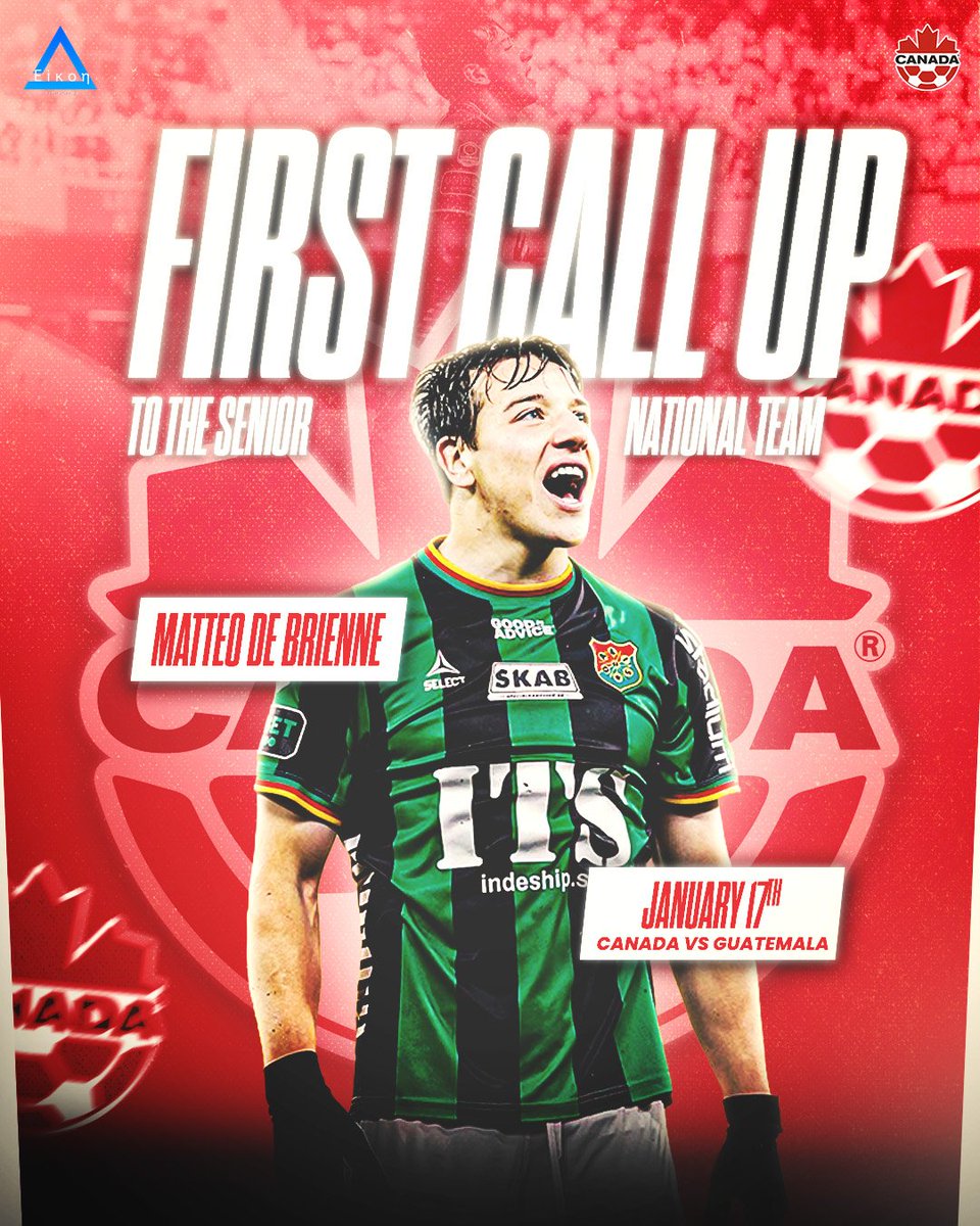 Eikon_Sports's tweet image. •⁠  ⁠𝐌𝐚𝐭𝐭𝐞𝐨 𝐝𝐞 𝐁𝐫𝐢𝐞𝐧𝐧𝐞 𝐜𝐚𝐥𝐥𝐞𝐝 𝐮𝐩 𝐭𝐨 𝐂𝐚𝐧𝐚𝐝𝐚’𝐬 𝐒𝐞𝐧𝐢𝐨𝐫 𝐍𝐚𝐭𝐢𝐨𝐧𝐚𝐥 𝐓𝐞𝐚𝐦 - 🍁 ⁣⁣
⁣⁣
We are delighted to be congratulating long-time client, @matteodebrienne on receiving his first call to the senior national team with…