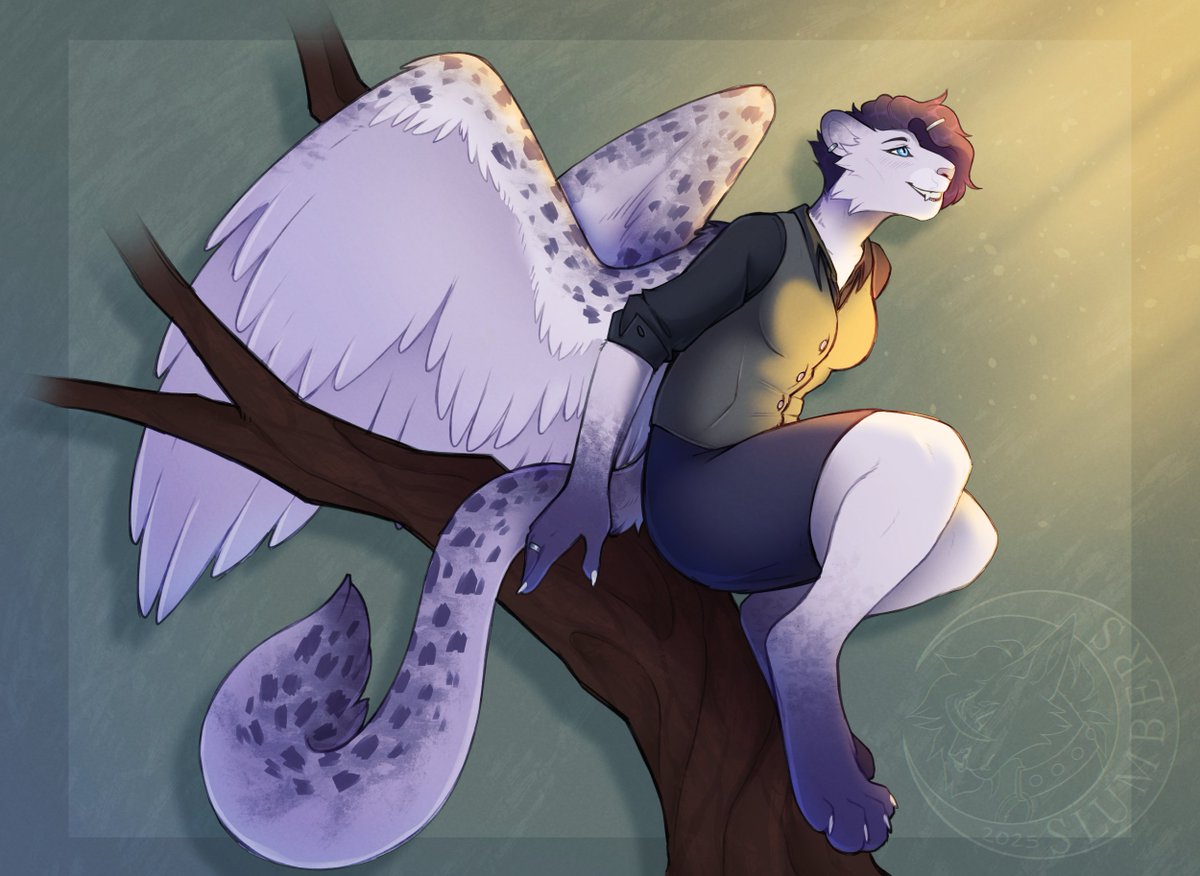 Slumbears's tweet image. ☀️Sunlight~ ☀️
Bit of an older piece I did for my partner :3

[ #furry ]