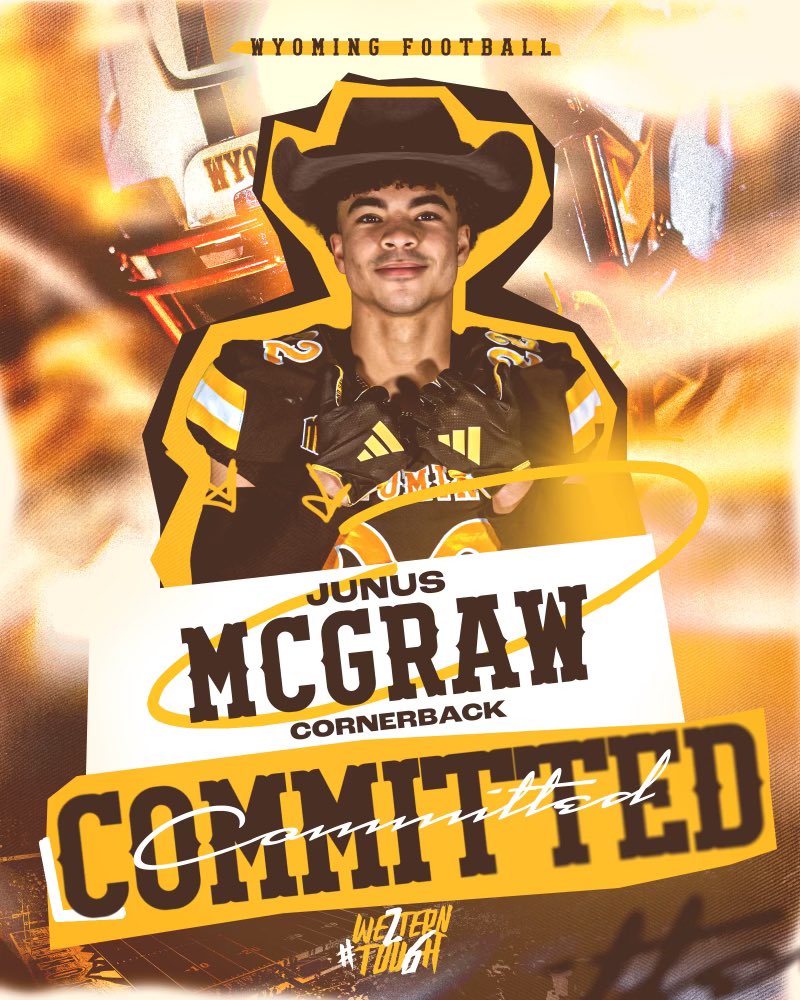 junus_mcgraw's tweet image. Thank you for all the opportunities I have been provided with! After lots of thought I decided I will be taking my talents to Wyoming! #commited @the_BBoyd @JaySawvel