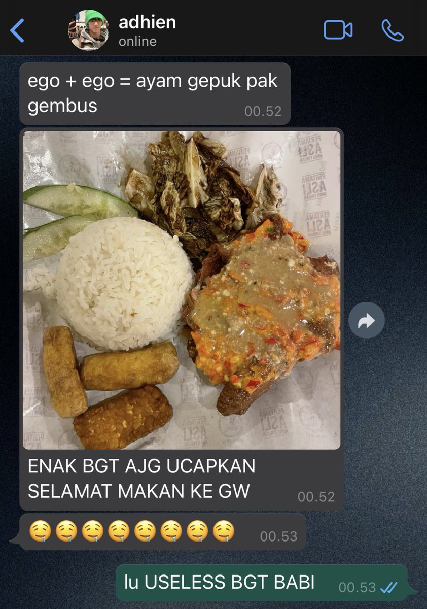 179. ego + ego = tolak angin