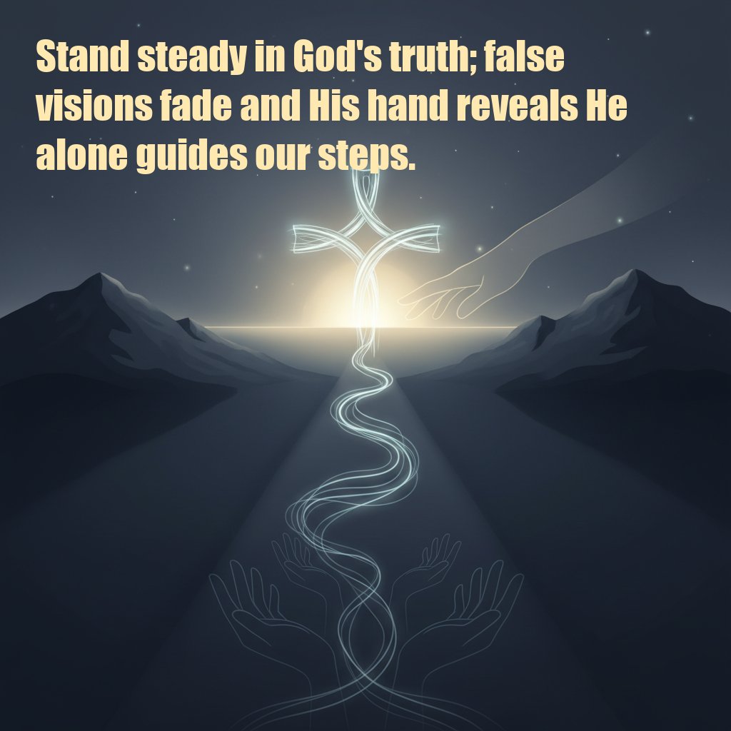 scripturemap's tweet image. Stand steady in God's truth; false visions fade and His hand reveals He alone guides our steps.

#ServantLeadership #BiblicalPrinciples