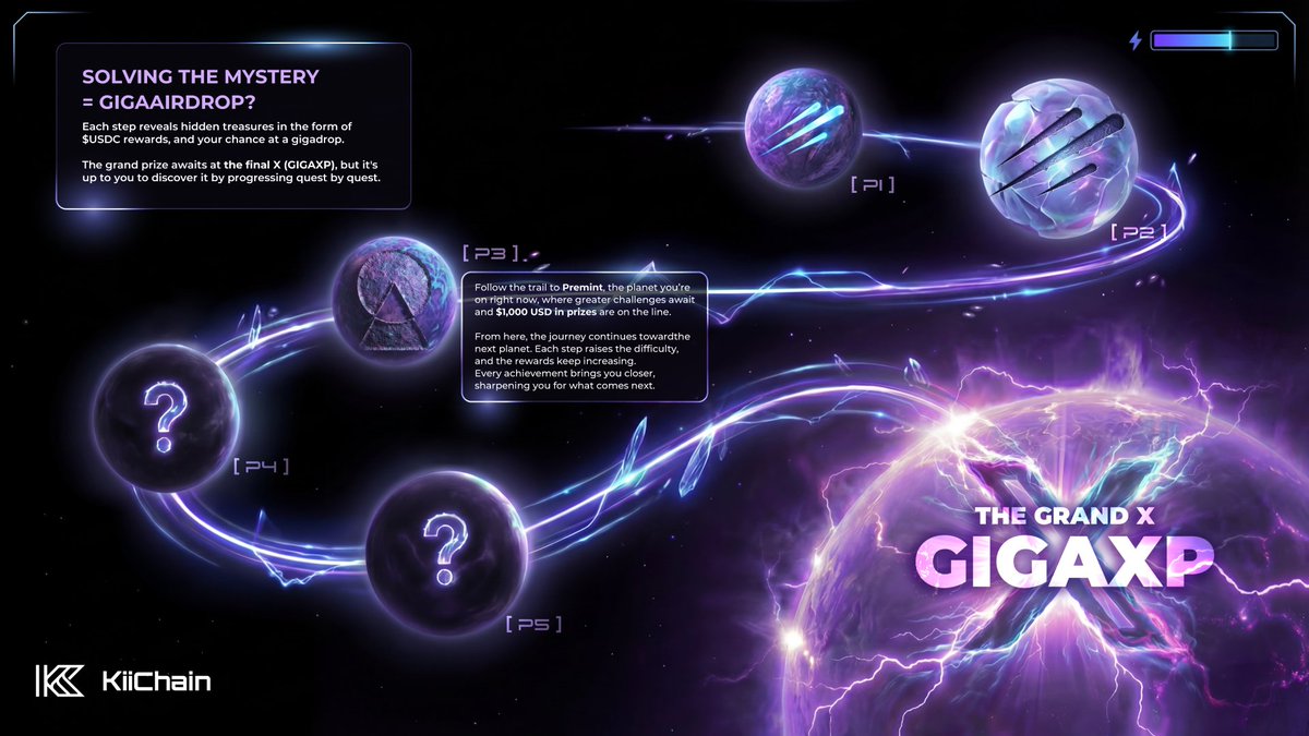 KiiChainio's tweet image. Easter Egg 3/6 🧩

The journey continues. Each step reveals new rewards, higher difficulty, and brings you closer to the real prize.

This time, the path leads through #premint
Complete the quest, follow the trail, and keep moving forward.

👉 Start here: premint.xyz/kiichain-new-y……